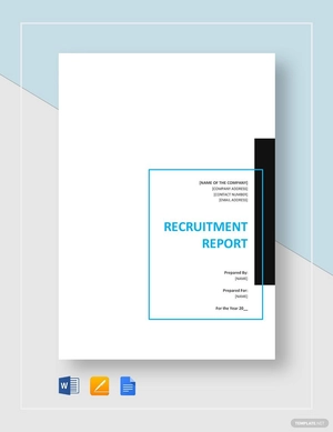 Recruitment Report Template Recruitment Report Template