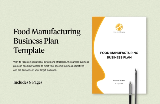 Food Manufacturing Business Plan Template