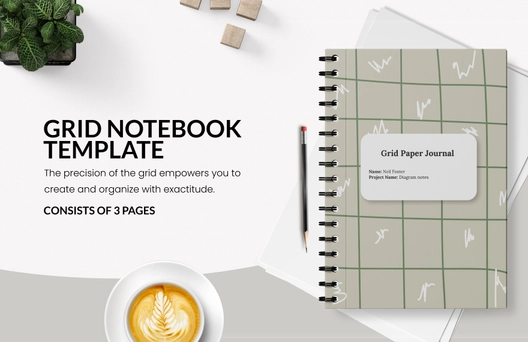 Grid Notebook Paper Template