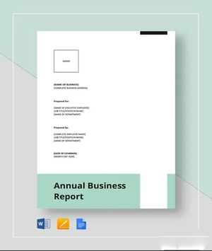Annual Business Report Template