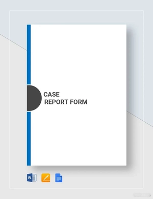 Case Report Form Template