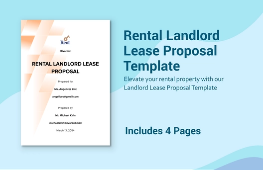 Rental Landlord Lease Proposal Template