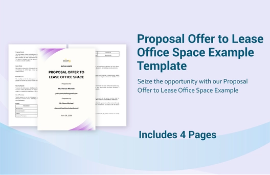 Proposal Offer to Lease Office Space Example Template