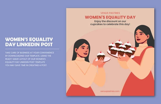 Womens Equality Day LinkedIn Post Template
