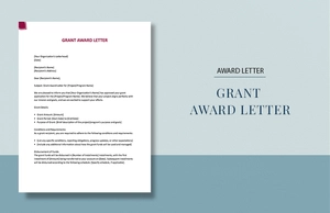 Grant Award Letter