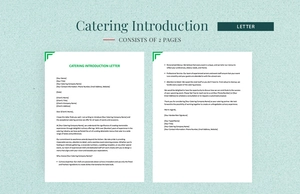 Catering Introduction Letter