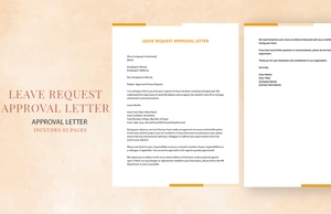 Leave Request Approval Letter