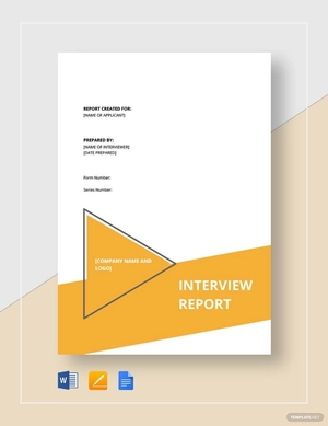 Interview Report Template