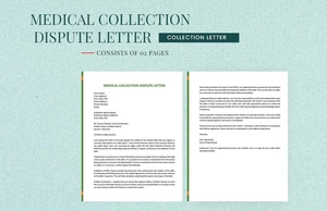 Medical Collection Dispute Letter