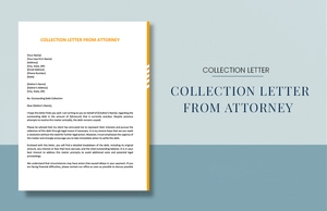 Collection Letter From Attorney