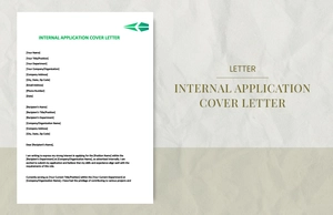 Internal application cover letter