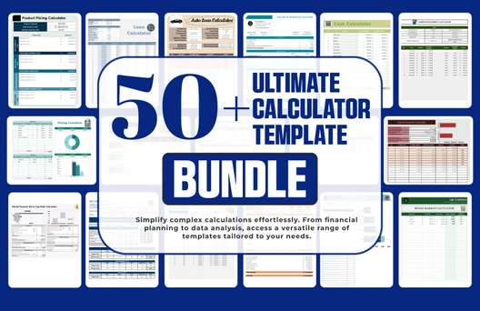 50+ Ultimate Calculator Template Bundle