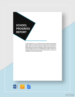 School Progress Report Template School Progress Report Template