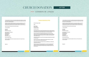 Church Donation Letter Church Donation Letter