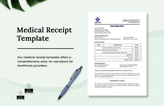 Medical Receipt Template Medical Receipt Template