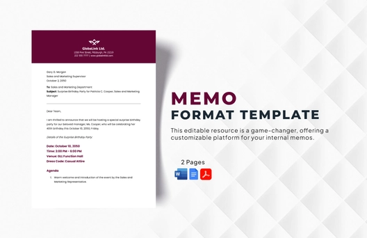 Memo Format Template