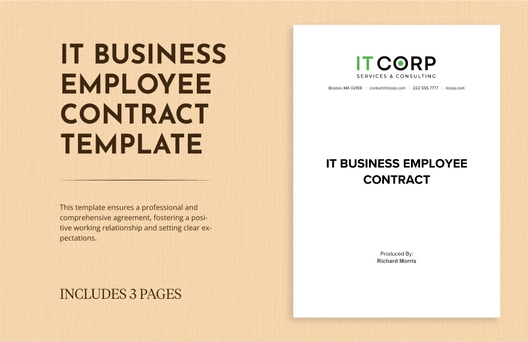 IT Business Employee Contract Template