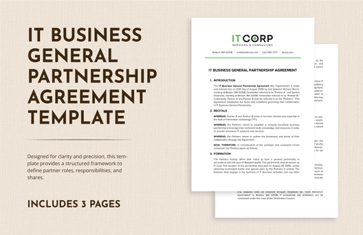 IT Business General Partnership Agreement Template