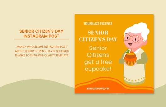 Senior Citizen's Day Instagram Post Template