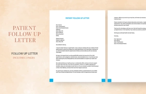 Patient Follow Up Letter