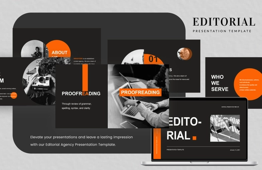 Editorial Agency Presentation Template