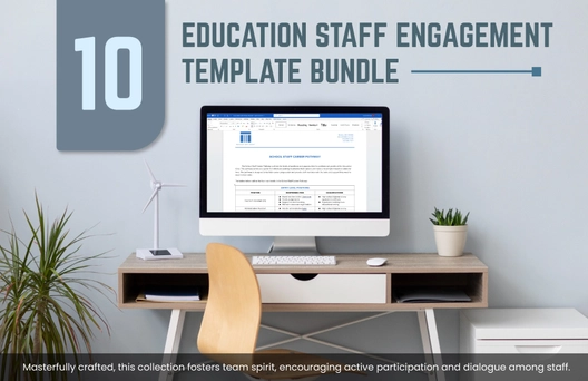 10 Education Staff Engagement Template Bundle