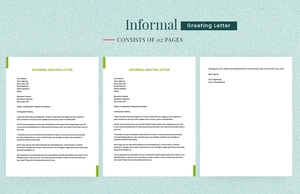 Informal Greeting Letter