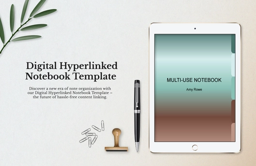 Digital Hyperlinked Notebook Template
