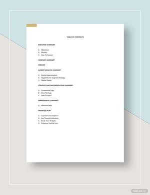 Self Storage Business Plan Template