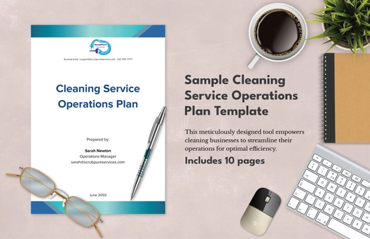 Sample Cleaning Service Operations Plan Template