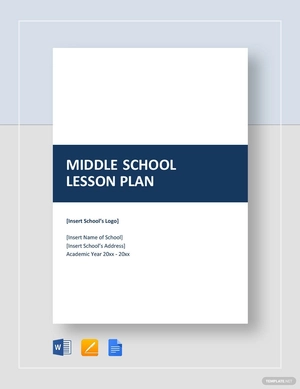 Middle School Lesson Plan Template