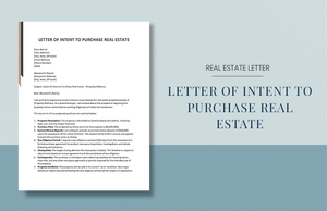 Letter Of Intent to Purchase Real Estate
