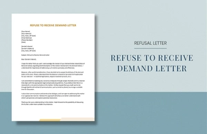 Refuse to Receive Demand Letter