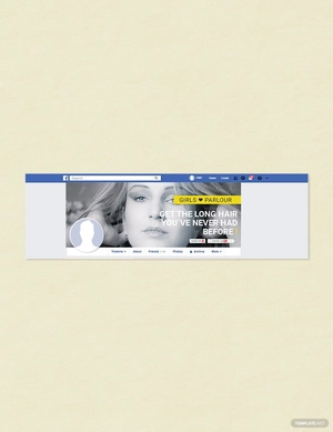 Beauty Parlor Facebook Cover Page Template