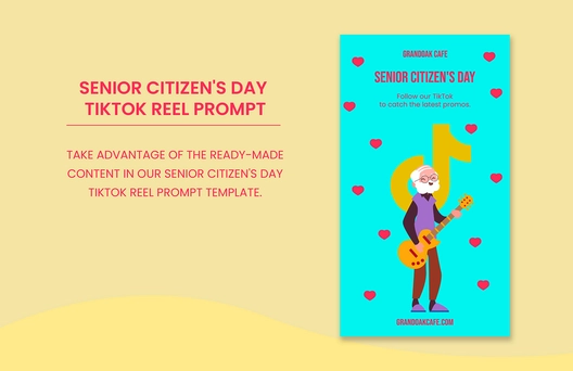 Senior Citizen's Day Tiktok Reel Prompt Template Senior Citizen's Day Tiktok Reel Prompt Template