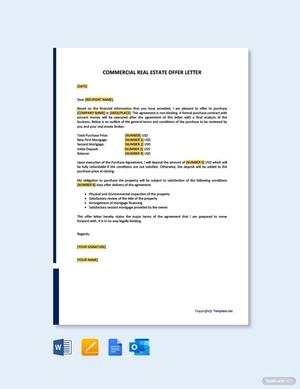 Commercial Real Estate Offer Letter
