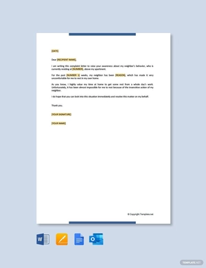 Complaint Letter to Landlord