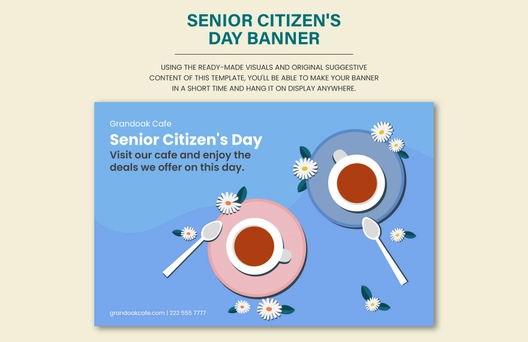 Senior Citizens Day Banner Template