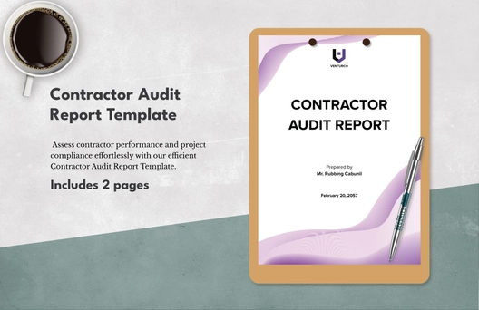 Contractor Audit Report Template Contractor Audit Report Template