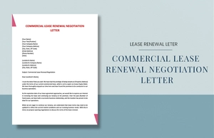 Commercial Lease Renewal Negotiation Letter