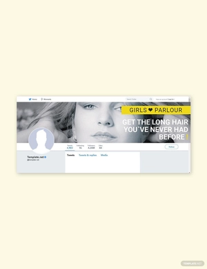 Beauty Parlor Twitter Cover Template