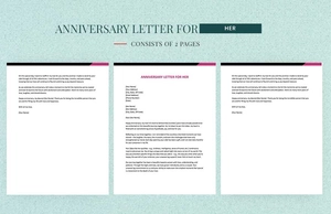 Anniversary Letter For Her