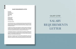 Salary Requirements Letter