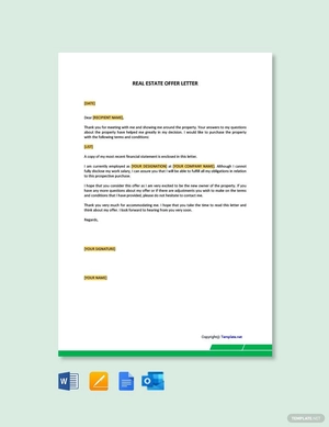 Real Estate Offer Letter