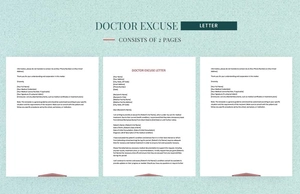 Doctor Excuse Letter Doctor Excuse Letter