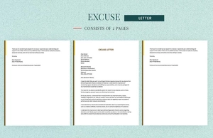 Excuse Letter