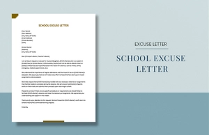 School Excuse Letter