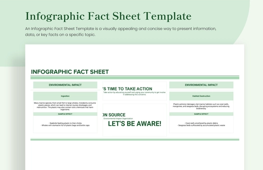 Infographic Fact Sheet Template