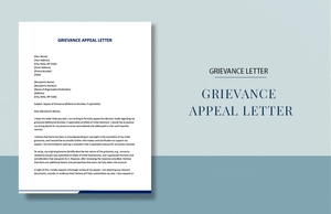 Grievance Appeal Letter Grievance Appeal Letter