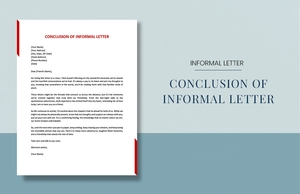 Conclusion Of Informal Letter Conclusion Of Informal Letter